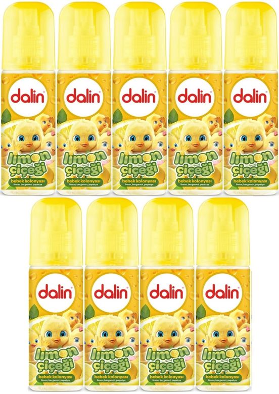 Dalin Bebek Kolonyası 150ML Limon Çiçeği (Limon-Bergomat-Papatya) (9 Lu Set)