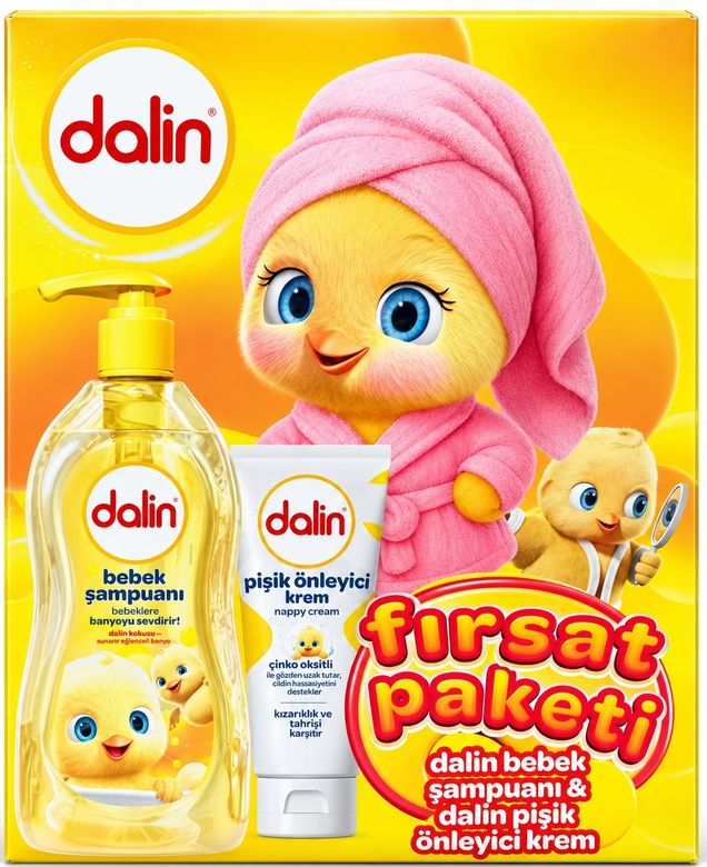 Dalin Bebek Şampuanı 700 ML + Pişik Önleyici Krem 100 ML Fırsat Paketi