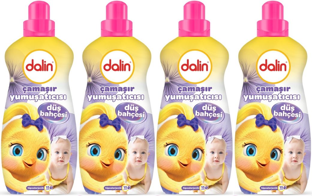 Dalin Çamaşır Yumuşatıcı 1500ML Düş Bahçesi (4 Lü Set) (Bebeklere Özel)