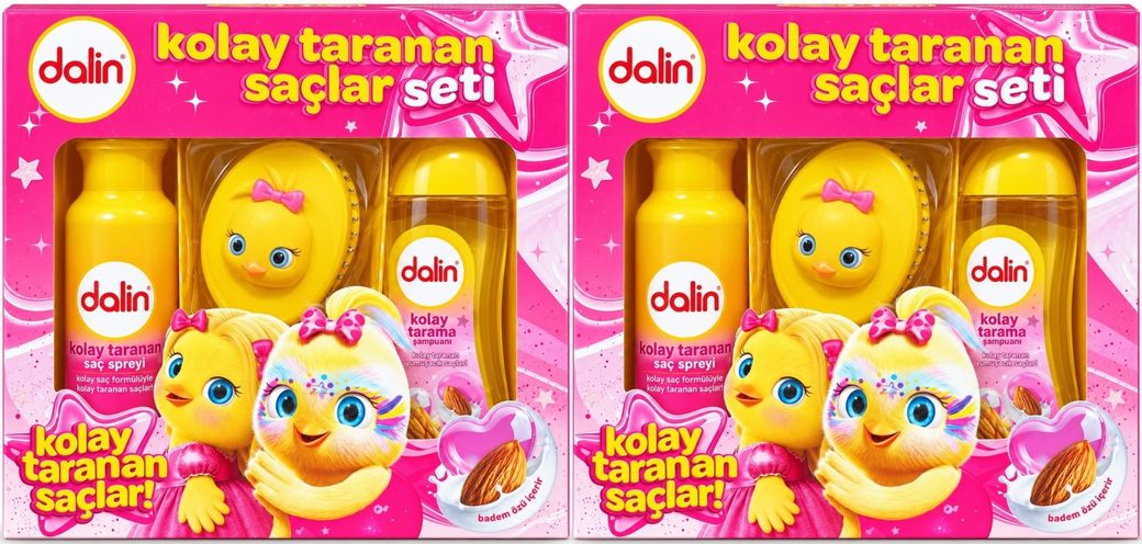 Dalin Kolay Taranan Saçlar Seti (Şampuan + Sprey + Tarak) Avantaj Paket (2 Li Set)