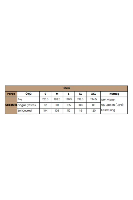 Dantelli ve Kuşaklı Sabahlık
