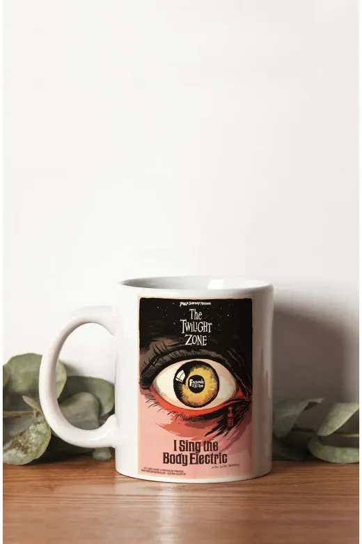 Darkia 1337damugg0271 Twilight Zone Dizi Retro Özel Tasarım Çift Taraf Baskılı Porselen Kupa Bardak