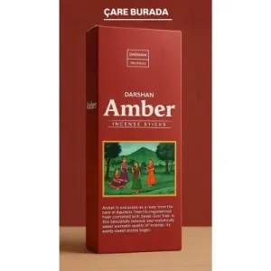 Darshan Incense - Amber 20'li Çubuk Tütsü (Şifa & Huzur)