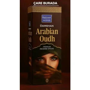 Darshan Incense - Arabian Oudh 20'li Çubuk Tütsü (Manevi Arınma & Ruh Sakinleştirme)