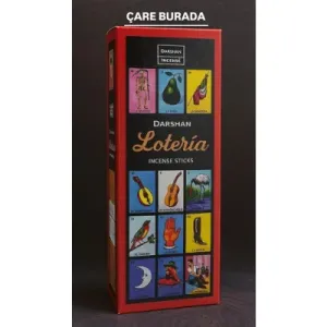 Darshan Incense - Loteria 20'li Çubuk Tütsü (Şans & Bereket)