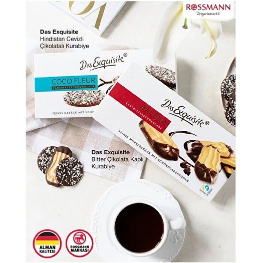 Das Exquisite SR19100141 Das Exquısıte Kurabiye Bitter Çikolata Kaplı 125 Gr