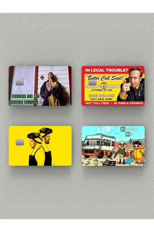 DAS KOAL DKQW59 Breaking Bad 4'lü Set Kredi Kartı & Akbil Sticker Kaplama