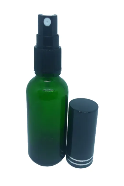D&B YOL 71YOL50710263 Boş Parfüm Ve Kolonya Şişesi 30 Ml 5 Adet Boş Yeşil Şişe Siyah Metal Kapak