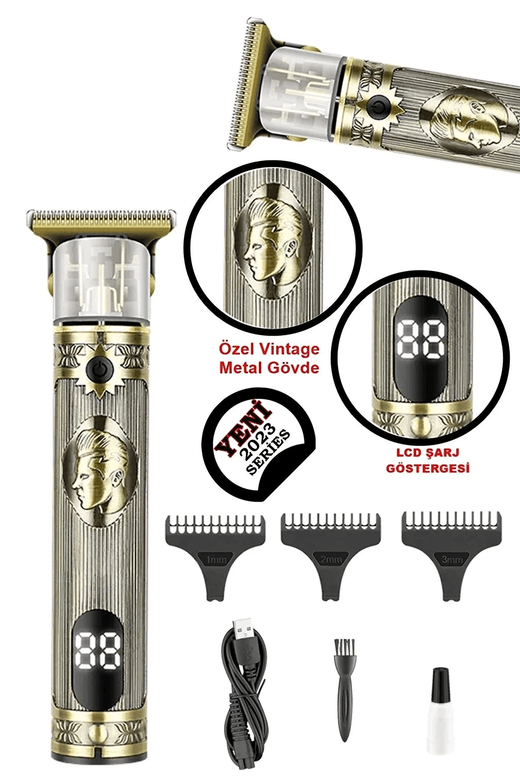Dearling Rf-1817 Tıraş Makinesi 3 Kademeli Led Ekranlı