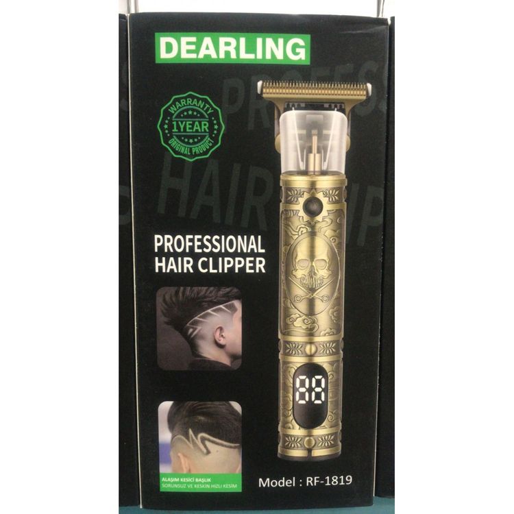 Dearling Rf-1819 Dijital Göstergeli Kablolu Ve Kablosuz Kullanım Şarjlı Tıraş Makinesi