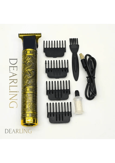 Dearling Rf-1862 Profesyonel T-Bıçak Saç & Sakal Tıraş Makinesi – Kablosuz, 4 Taraklı