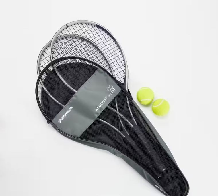 Decathlon 8808874 Essential 2 Raket 2 Top 1 Kılıf Yetişkin Tenis Seti