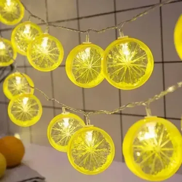 Dekoratif Limon Led Işık 2m 10 Adet Yaz Temalı