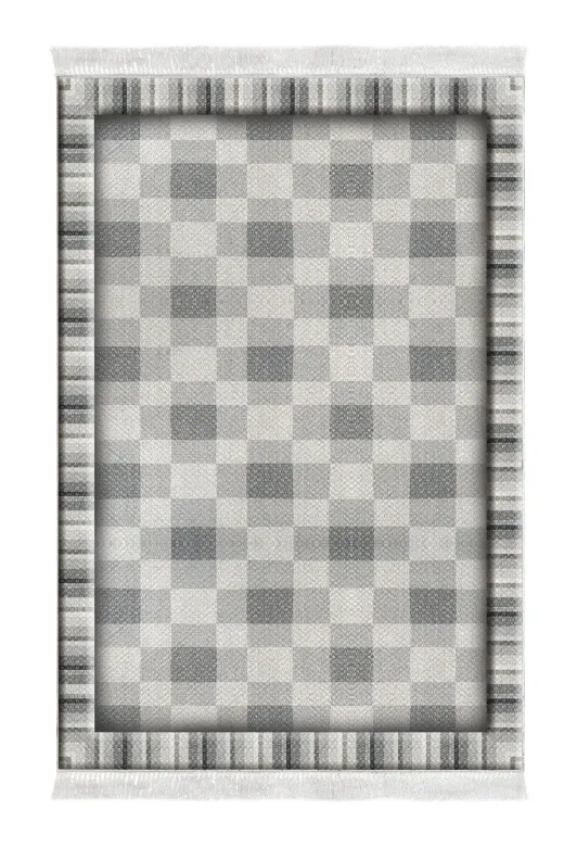 Dekoreko 1913-Trend-1 Eko Trend Djt Halı Yıkanabilir Kaymaz Taban 1913 Modern Gri