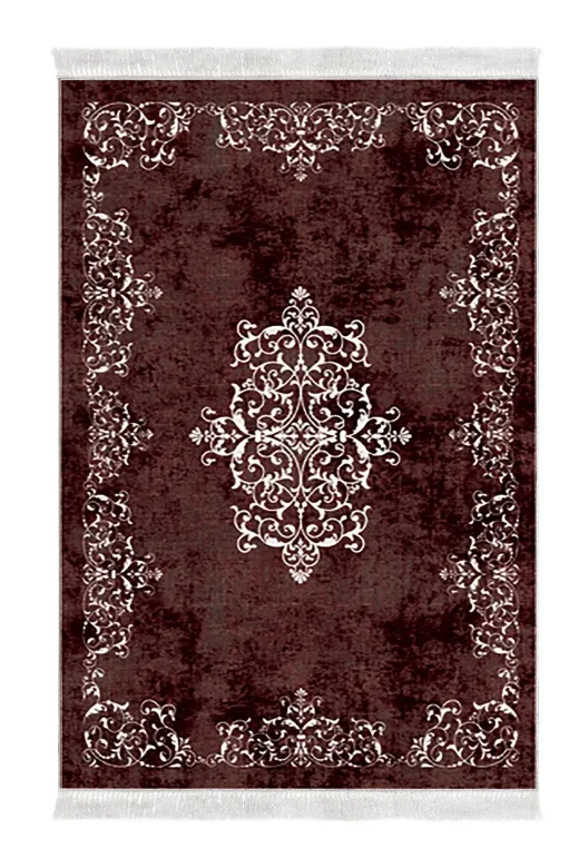 Dekoreko 616-Trend-1 Eko Trend Djt Halı Yıkanabilir Kaymaz Taban 616 Klasik Bordo