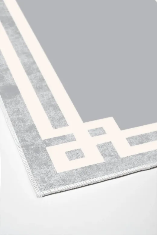 Dekoreko 657MK2-8 Kaymaz Taban Djt Mutfak Halısı Trend Modern 657M Gri