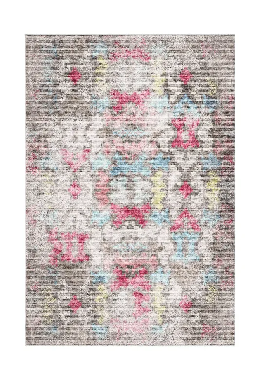 Dekoreko F5138K2-7 Kaymaz Taban Djt Salon Halısı Trend Modern F5138 Renkli