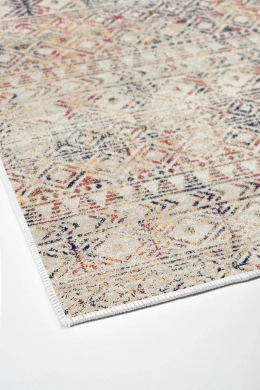 Dekoreko F5139K2-8 Kaymaz Taban Djt Mutfak Halısı Trend Iskandinav F5139 Bej