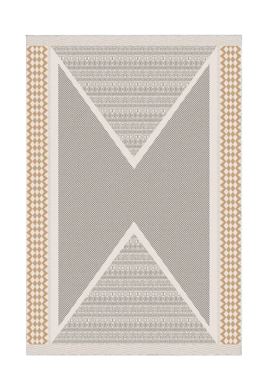 Dekoreko P1526P2-9 Kaymaz Taban Djt Banyo Halısı Star Pamuk Modern P1526 Krem