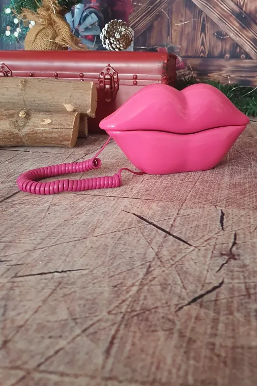 DekorXXL 6889453 Pembe Dudak Telefon