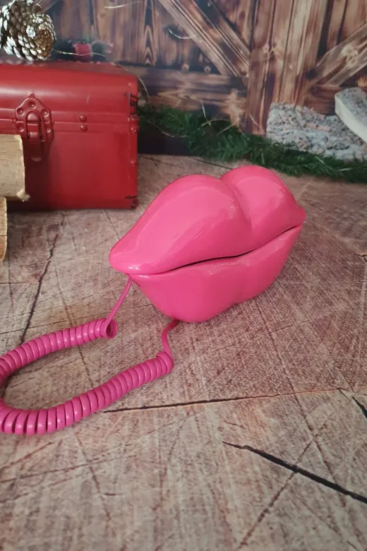 DekorXXL 6889453 Pembe Dudak Telefon