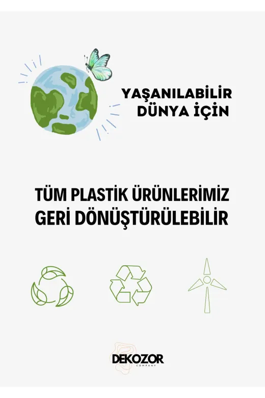 DEKOZOR COMPANY TYBBGSGSC1UZIT8A12 3Lü Şeffaf Boş Şişe Temizlik Şişesi 500Ml Plastik Şişe