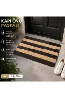 Delta CC003A Bej Kaymaz Taban Nem Alıcı Toz Alıcı Kapı Önü Paspası Uv Dayanıklı 45x70 Cm