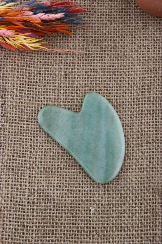 Deniz Doğaltaş Roller DDTMSJ026 Aventurin Gua Sha Kalpli