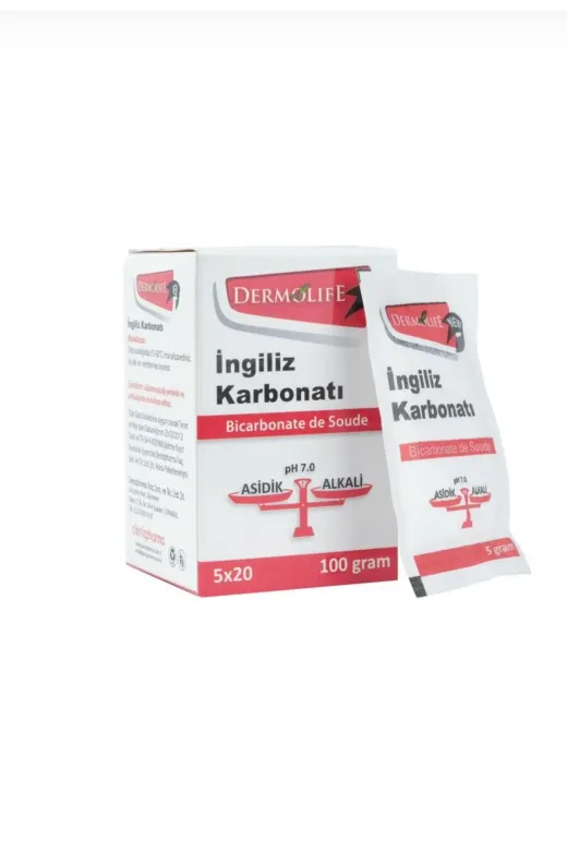 DenizPharma 8699956000336 Dermolife İngiliz Karbonatı Tekli Ambalaj 5 G X 20 Adet 100 G