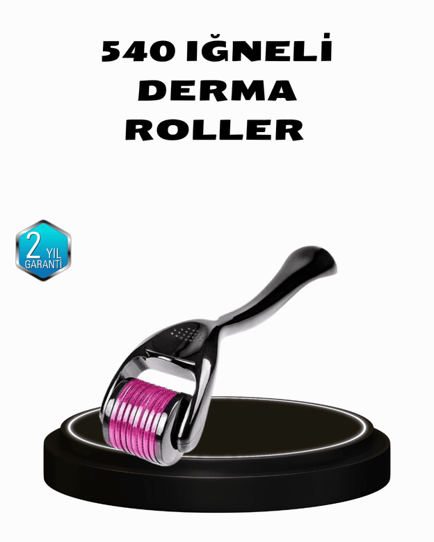 Derma Roller Titanyum İğneli Cilt Yenileyici – Akne, Kırışıklık ve Leke Karşıtı