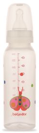 Desenli PP Biberon 250ML - Kırmızı