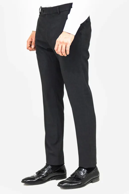 Desensiz Kumaş Füme Erkek Pantolon - Wessi - 40 / Füme