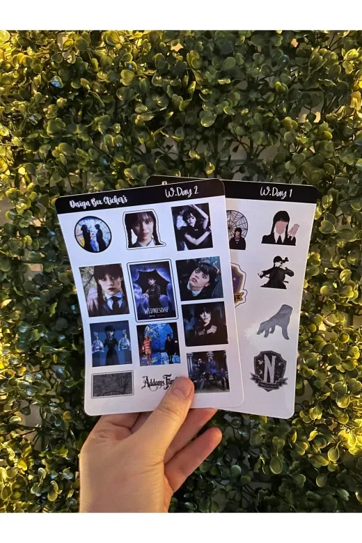 Designbox DSGNBX2022163 Wednesday Addam's Sticker Set