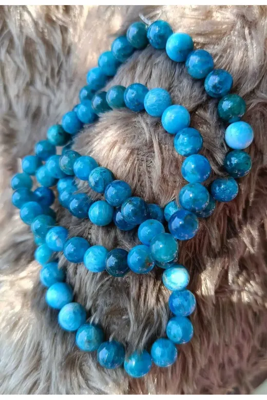 deweyaccessories BLK-APTT-005 Markasına Benzetme Apatit Taşı Doğal Taş Renklendirilmiş Bileklik
