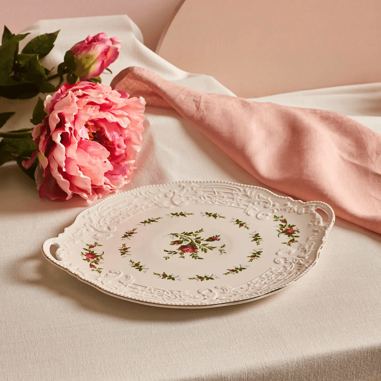 DFSGJHJFD Karacavintage Rose Tepsi 35 Cm
