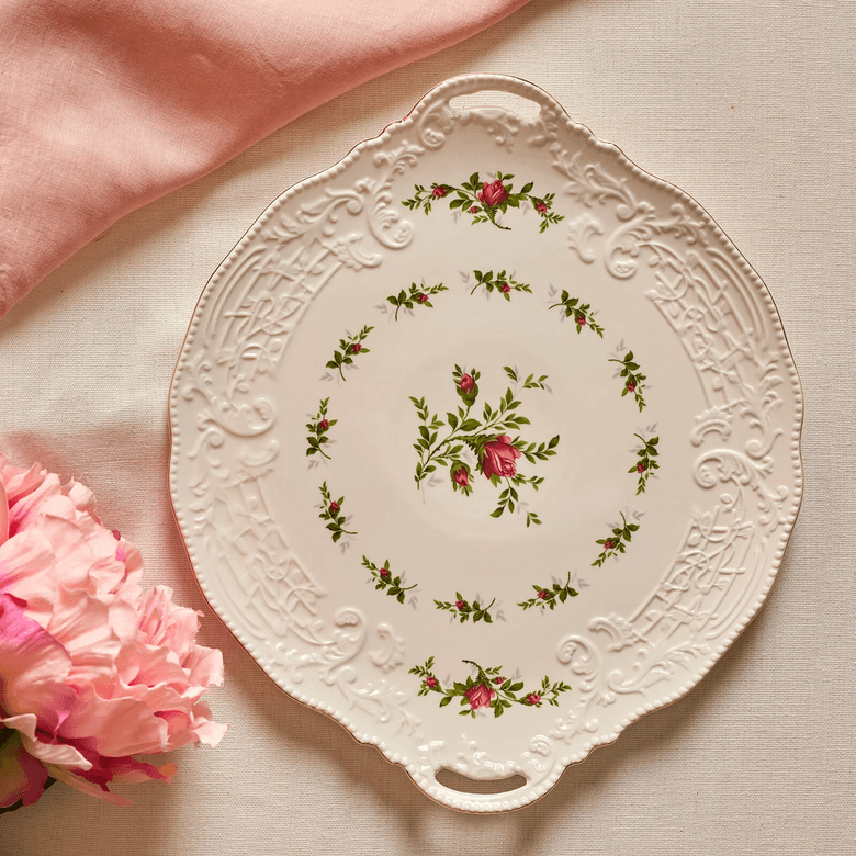 DFSGJHJFD Karacavintage Rose Tepsi 35 Cm