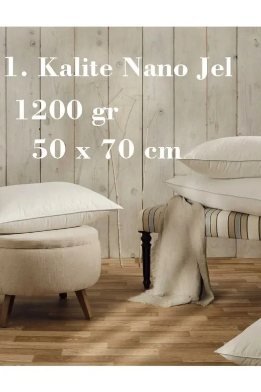DGY STORE 18C3Y1UAIN Nano Jel Yastık Rahatlatıcı, Horlatmayan Yüksek Kalite 1200 Gr (3 Adet)