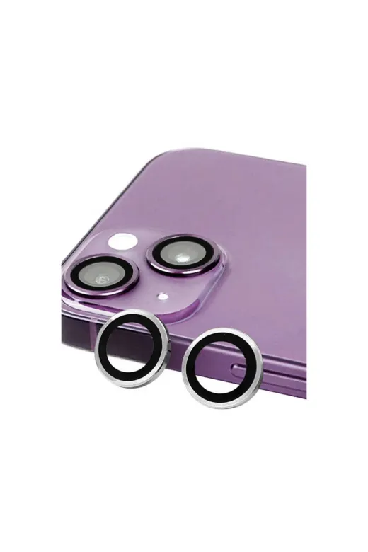 DGY STORE A045-5774 İphone 14 Plus Raze Metal Kamera Lens - Gümüş