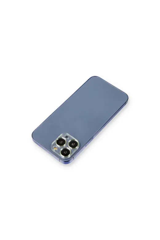 DGY STORE A045-6678 İphone 13 Pro Max Metal Kamera Lens Koruma Cam - Açık Yeşil