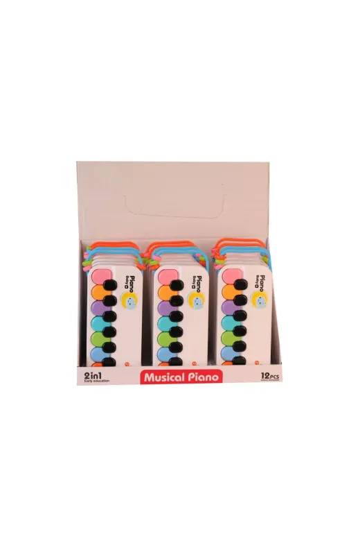 DGY STORE EmrG0Eo_B03.88811B 8881-1B Displayde Renkli Beyaz Piyano(Belirtilen Fiyat, Tekli Satış Için Adet Fiyatıdır)