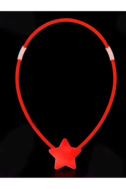 DGY STORE EmrK75T72488 Glow Stick Yıldız Kolye