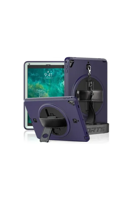 DGY STORE mptelA048-35146 İpad 5 Air 9.7 Kılıf Strap-C Otterbox Tablet Kapak - Lacivert