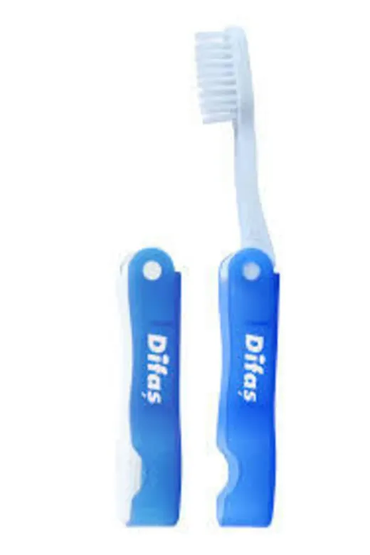 Difaş TYBF72WI6WRE7PEF77 Katlanır Seyahat Diş Fırçası 2 Adet