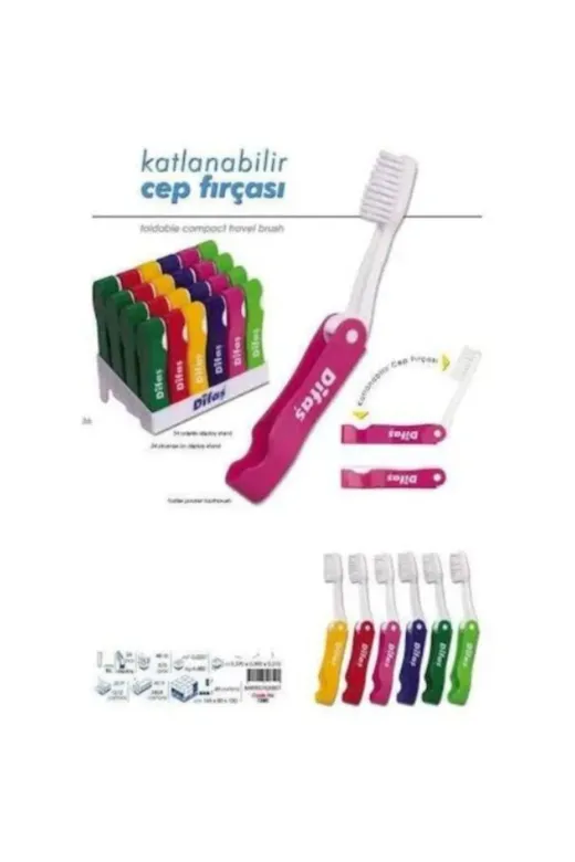 Difaş TYBU8DVG57WWN8EI84 Katlanabilir Seyehat Diş Fırçası