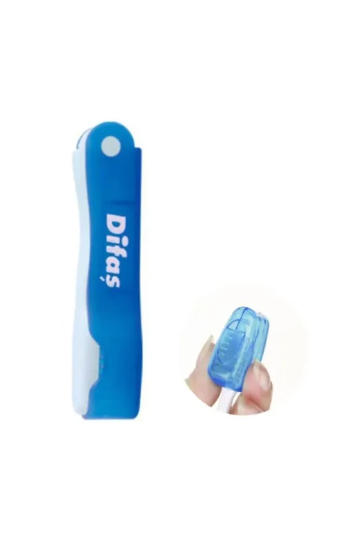 Difaş TYBY4VWM7M1XUIKK56 Moda Venedik Mavi Katlanır Mini Diş Fırçası Koruyucu Hediyeli 715776