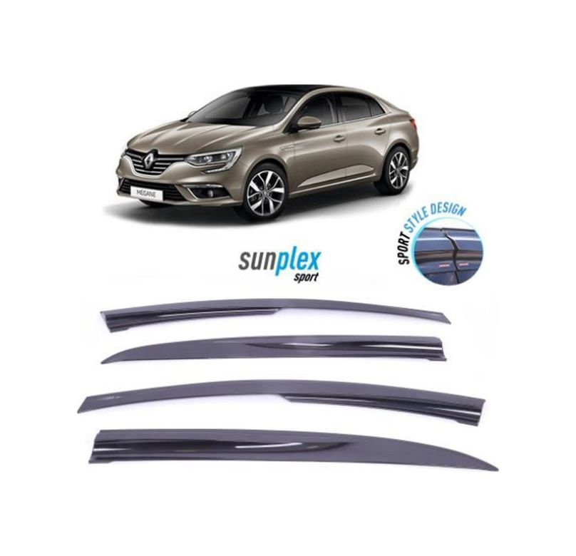 Diğer 0000SPS0137001 Renault Megane 4 Mugen Cam Rüzgarlığı 2016+ Sonrası 4'lü Sunplex