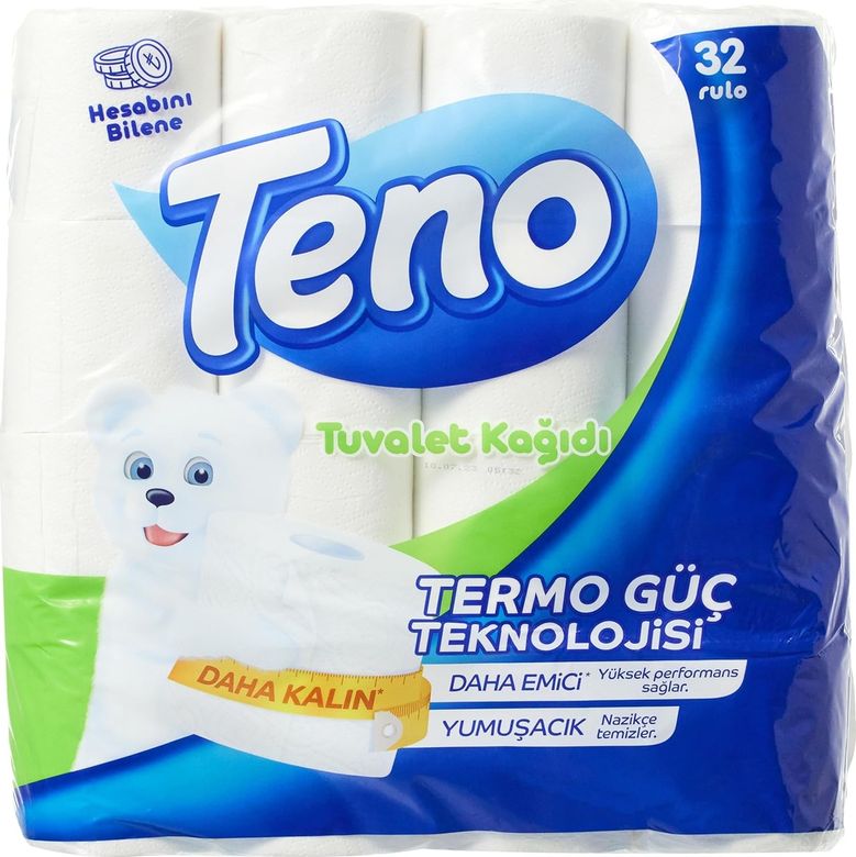 Diğer 109550418 Teno 2 Katlı Ultra Tuvalet Kağıdı 32'li