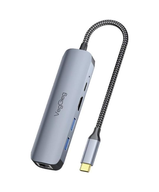 Diğer 109684006 Type-C Pd 100W 5 Portlu 4K 60Hz Hdmı Gigabit Ethernet Usb 3.0 Çoklayıcı Hub