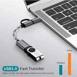 Diğer 109684291 4901 Usb 3.0 Otg To Type-C Micro Usb Data Şarj Çevirici Dönüştürücü Adaptör