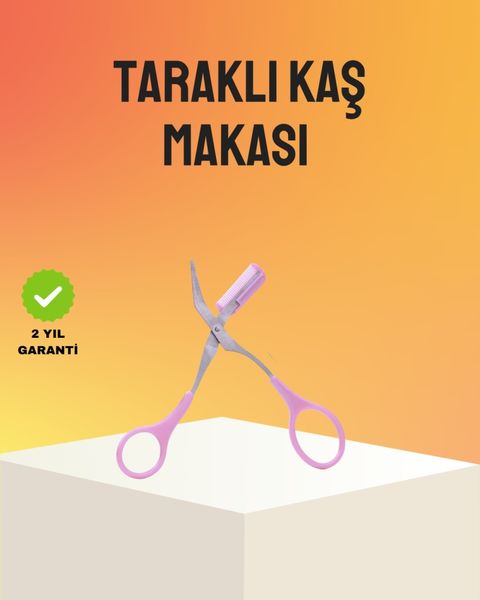 Diğer 109840169 Kaş Düzeltme Makası Taraklı Profesyonel Ve Pratik Kaş Bakımı